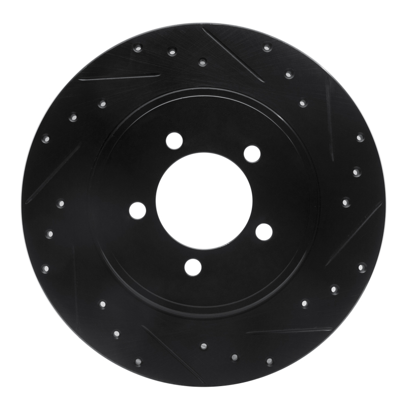 Lincoln Aviator Brake Rotor (1) - Rear Right - R1 Concepts - Drilled & Slotted - Black - `03-`05 Lincoln Aviator Brake Rotor (1) - Rear Right - R1 Concepts - Drilled & Slotted - Black - `03-`05